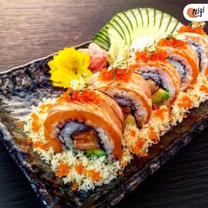 A dish served at Nigi Express, photograph 1
